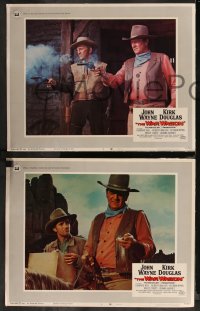 9y0999 WAR WAGON 8 LCs 1967 great images of cowboys John Wayne & Kirk Douglas!