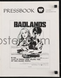 9y0460 BADLANDS pressbook 1974 Terrence Malick's cult classic, Martin Sheen & Sissy Spacek!