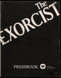 9y0487 EXORCIST pressbook 1974 William Friedkin, Max Von Sydow, William Peter Blatty classic!