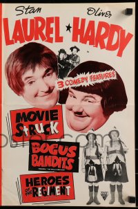 9y0535 PICK A STAR/DEVIL'S BROTHER/BONNIE SCOTLAND pressbook 1954 three great Laurel & Hardy movies!