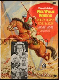 9y0562 WEE WILLIE WINKIE pressbook covers 1937 uniformed Shirley Temple, directed by John Ford, rare!