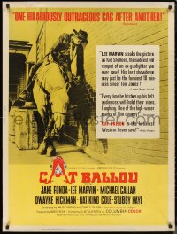9z0308 CAT BALLOU style B 30x40 1965 drunken Lee Marvin passed out about to fall off his horse, rare!