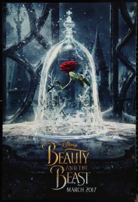 9z1230 BEAUTY & THE BEAST teaser DS 1sh 2017 Walt Disney, great image of The Enchanted Rose!