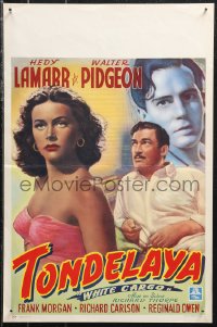 9z0304 WHITE CARGO Belgian 1951 different art of sexy Hedy Lamarr as Tondelayo & Walter Pidgeon!