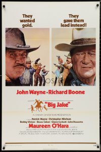 9z1239 BIG JAKE 1sh 1971 Richard Boone wanted gold but John Wayne gave him lead instead!