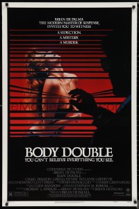 9z1245 BODY DOUBLE 1sh 1985 Brian De Palma, Melanie Griffith, voyeur watches sexy woman!