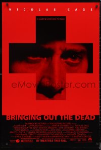 9z1252 BRINGING OUT THE DEAD advance DS 1sh 1999 paramedic Nicolas Cage, Arquette, Martin Scorsese!