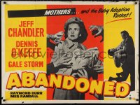 9z0383 ABANDONED British quad R1950s Dennis O'Keefe, Storm, mothers, and the baby adoption racket!
