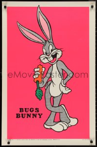 9z0325 BUGS BUNNY 23x35 commercial poster 1970s classic rabbit over pink blacklight background!