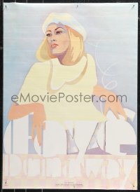9z0330 FAYE DUNAWAY 21x29 commercial poster 1968 great sexy close portrait!