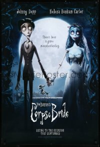 9z1262 CORPSE BRIDE teaser DS 1sh 2005 Burton horror musical, rising to the occasion this September!