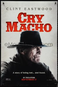 9z1265 CRY MACHO teaser DS 1sh 2021 Clint Eastwood, a story of being lost... and found!
