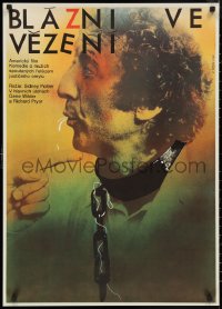 9z0443 STIR CRAZY Czech 24x33 1985 directed by Sidney Poitier, bizarre Ziegler art of Gene Wilder!