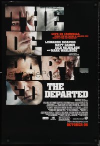 9z1271 DEPARTED advance DS 1sh 2006 Leonardo DiCaprio, Matt Damon, Martin Scorsese!