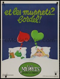 9z0595 MUPPETS GO HOLLYWOOD French 23x31 1980 Jim Henson, different, parody of Tenderness My Fanny!