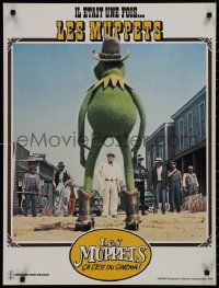9z0594 MUPPETS GO HOLLYWOOD French 23x31 1980 Jim Henson, cowboy western parody with Kermit!