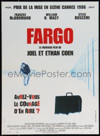 9z0615 FARGO French 16x22 1996 a homespun murder story from the Coen Brothers!