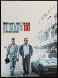 9z0616 FORD V FERRARI teaser French 15x21 2019 Christian Bale & Matt Damon on track, Le Mans '66!
