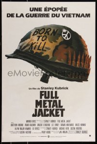 9z0617 FULL METAL JACKET French 16x23 1987 Stanley Kubrick Vietnam War movie, Philip Castle art!