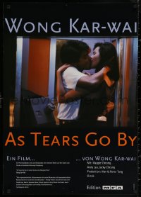 9z0282 AS TEARS GO BY German 1998 Kar Wai Wong's Wong gok ka moon, great image of Maggie Cheung!