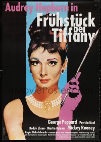 9z0283 BREAKFAST AT TIFFANY'S German R1986 different Peltzer art of sexy elegant Audrey Hepburn!
