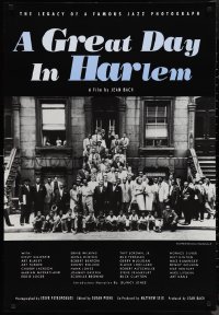 9z1304 GREAT DAY IN HARLEM 1sh 1994 great portrait of jazz musicians & family in New York!