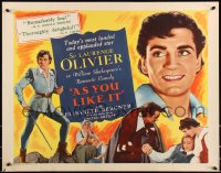 9z0649 AS YOU LIKE IT 1/2sh R1949 Sir Laurence Olivier in William Shakespeare's romantic comedy!