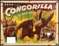 9z0661 CONGORILLA 1/2sh R1946 Osa & Martin Johnson, giant apes fighting, white title!