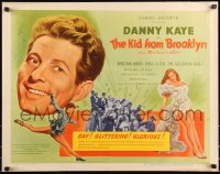 9z0700 KID FROM BROOKLYN style A 1/2sh 1946 great art of Danny Kaye, sexy Virginia Mayo & Vera-Ellen!