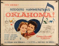 9z0713 OKLAHOMA style A 1/2sh 1956 MacRae, Jones, Rodgers & Hammerstein musical!