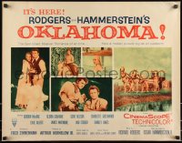 9z0712 OKLAHOMA style B 1/2sh 1956 MacRae, Jones, Rodgers & Hammerstein musical!