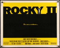 9z0723 ROCKY II 1/2sh 1979 Sylvester Stallone & Carl Weathers, boxing sequel!