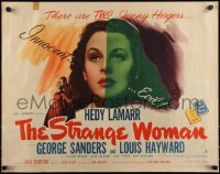 9z0737 STRANGE WOMAN style B 1/2sh 1946 directed by Edgar Ulmer, art of Hedy Lamarr, Ben Ames Williams!