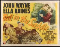 9z0741 TALL IN THE SADDLE 1/2sh 1944 great images of cowboy John Wayne & pretty Ella Raines!