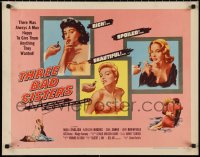 9z0743 THREE BAD SISTERS style B 1/2sh 1955 Marla English, out to get every thrill she could steal!