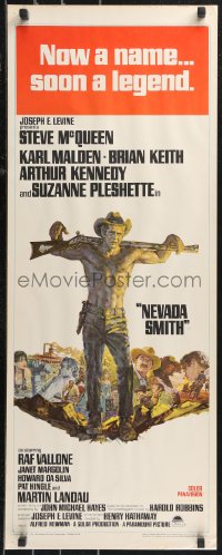 9z0842 NEVADA SMITH insert 1966 Steve McQueen drank and killed and loved & never forgot how to hate!