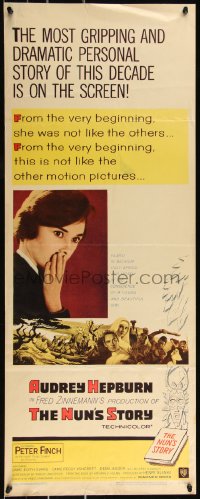9z0843 NUN'S STORY insert 1959 religious missionary Audrey Hepburn was not like the others!