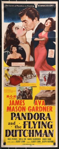 9z0847 PANDORA & THE FLYING DUTCHMAN insert 1951 great images of James Mason & sexy Ava Gardner!