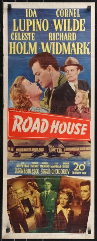 9z0861 ROAD HOUSE insert 1948 close up Ida Lupino & Cornel Wilde, film noir!