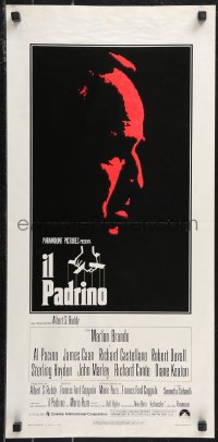 9z0504 GODFATHER Italian locandina R1970s art of Marlon Brando, Francis Ford Coppola crime classic!