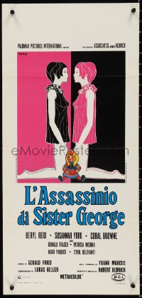 9z0509 KILLING OF SISTER GEORGE Italian locandina 1969 Susannah York in lesbian triangle, Robert Aldrich directed!