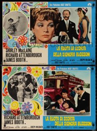 9z0530 BLISS OF MRS. BLOSSOM set of 10 Italian 18x27 pbustas 1968 Shirley MacLaine, Attenborough!