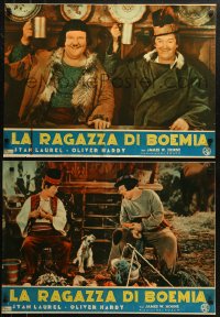 9z0531 BOHEMIAN GIRL group of 10 Italian 19x26 pbustas R1950s Hal Roach, Laurel & Hardy!