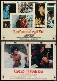 9z0567 DAMNED set of 5 Italian 19x27 pbustas 1970 Visconti, Nazi orgy reveals soul of Germany!