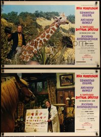 9z0535 DOCTOR DOLITTLE set of 10 Italian 18x27 pbustas 1968 Harrison speaks w/animals, Fleischer!