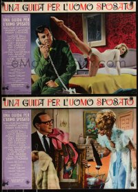 9z0536 GUIDE FOR THE MARRIED MAN set of 10 Italian 18x26 pbustas 1967 America's most famous swingers!