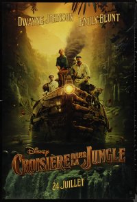 9z1341 JUNGLE CRUISE int'l French language teaser DS 1sh 2020 Walt Disney, Dwayne Johnson, Blunt, based on the ride!