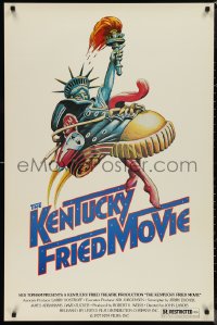 9z1343 KENTUCKY FRIED MOVIE 1sh 1977 John Landis directed comedy, wacky tennis shoe art!