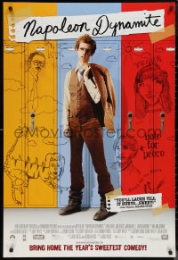 9z0365 NAPOLEON DYNAMITE 27x40 video poster 2004 Jared Hess, Jon Heder's got nothing to prove!