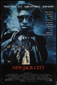 9z1389 NEW JACK CITY 1sh 1991 Wesley Snipes, Ice-T, Mario Van Peebles, Judd Nelson